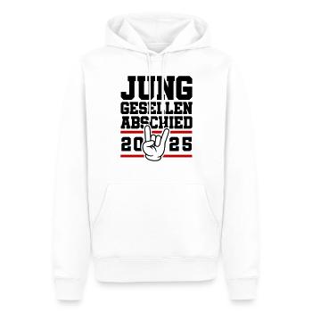 Junggesellenabschied 2025 Jga Party - Männer Premium Bio Hoodie - Weiß - Vorne - Nico (187cm)
