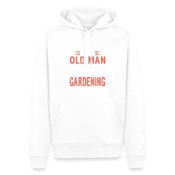 Powerful Old Man Gardening Humor - Männer Premium Bio Hoodie - Weiß - Vorne - Nico (187cm)