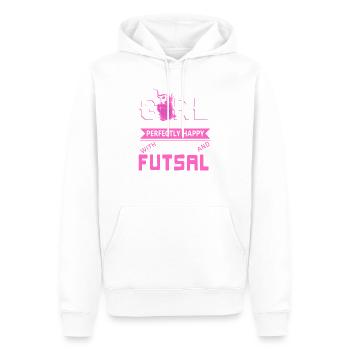 Beer and Futsal Funny Girl Power Indoor Soccer - Männer Premium Bio Hoodie - Weiß - Vorne - Nico (187cm)