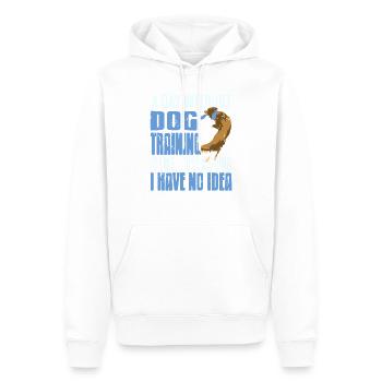 Journée sans dressage de chien, je plaisante, aucune idée - Sweat à capuche Premium bio Homme - blanc - Devant - Nico (187cm)