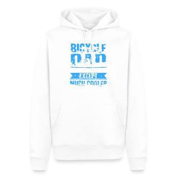 Cool Cycling Dad Funny Rider Father Life Quote - Men’s Premium Organic Hoodie - white - Front - Nico (187cm)