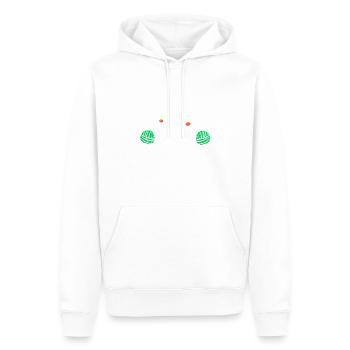 Arrêtez de stresser miaou mignon chat drôle fil humour - Sweat à capuche Premium bio Homme - blanc - Devant - Nico (187cm)