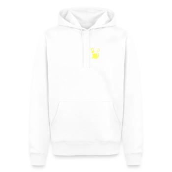 Lazy Winter With Cat Funny Workout Sarcasm - Men’s Premium Organic Hoodie - white - Front - Nico (187cm)
