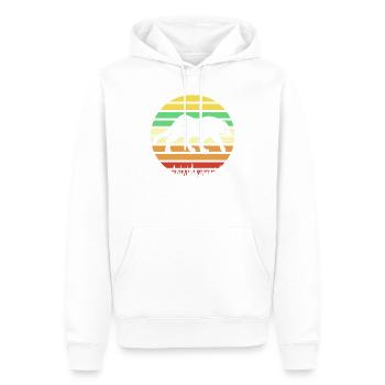 Not A Hugger Retro Panther Humor for Introverts - Männer Premium Bio Hoodie - Weiß - Vorne - Nico (187cm)