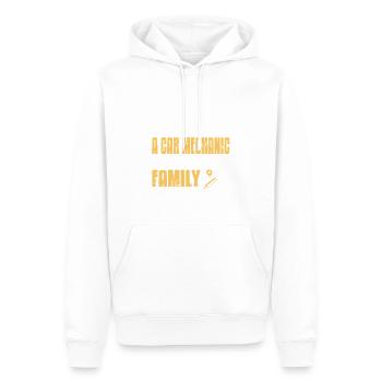 Don't Mess with Car Mechanic Tools or Family - Men’s Premium Organic Hoodie - white - Front - Nico (187cm)