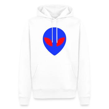 Alien - Männer Premium Bio Hoodie - Weiß - Vorne - Nico (187cm)