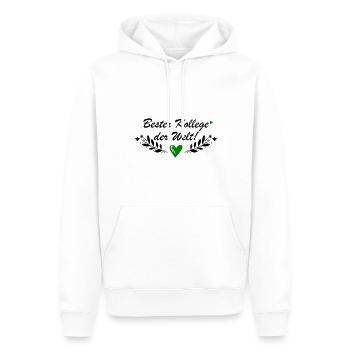 Bester Kollege der Welt - Männer Premium Bio Hoodie - Weiß - Vorne - Nico (187cm)