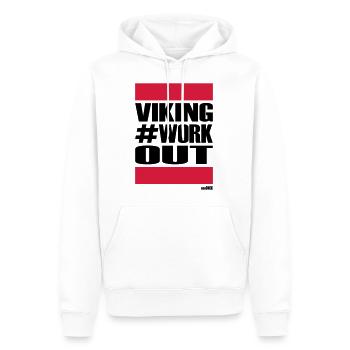VIKING ENTRAINEMENT - Sweat à capuche Premium bio Homme - blanc - Devant - Nico (187cm)