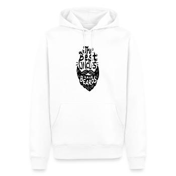 The Best Uncles Have Beards - Bart Vollbart Rasur - Männer Premium Bio Hoodie - Weiß - Vorne - Nico (187cm)
