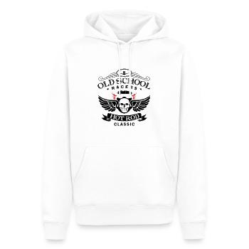Oldschool Hot Rod Racing - Männer Premium Bio Hoodie - Weiß - Vorne - Nico (187cm)
