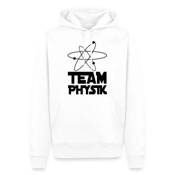 Team Physics - Men’s Premium Organic Hoodie - white - Front - Nico (187cm)