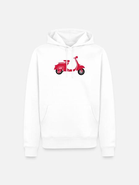 Roller - Männer Premium Bio Hoodie - Weiß