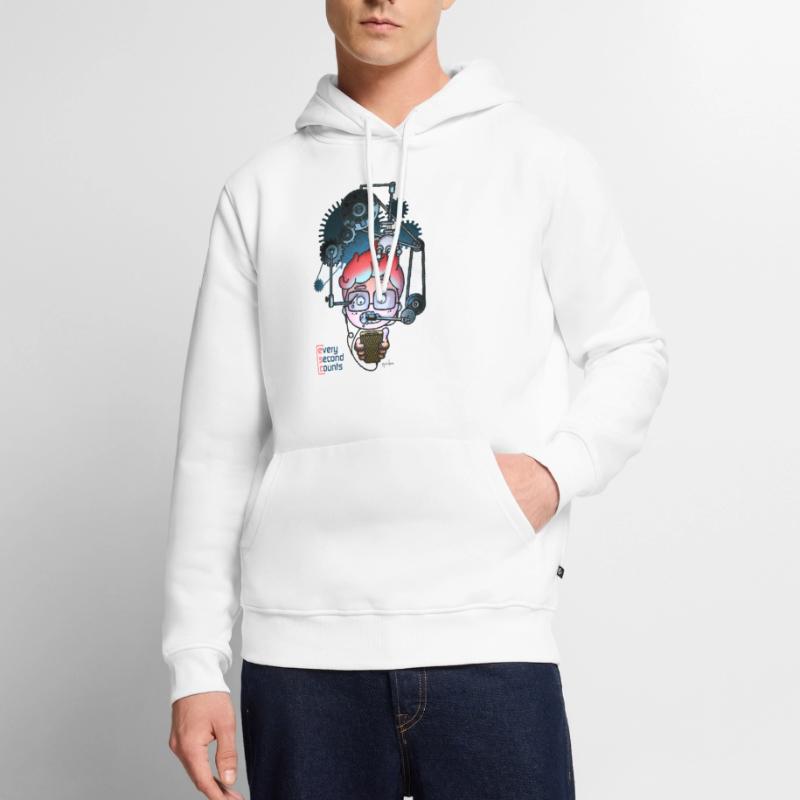 esc - chaque seconde compte Sweat à capuche Premium bio Homme