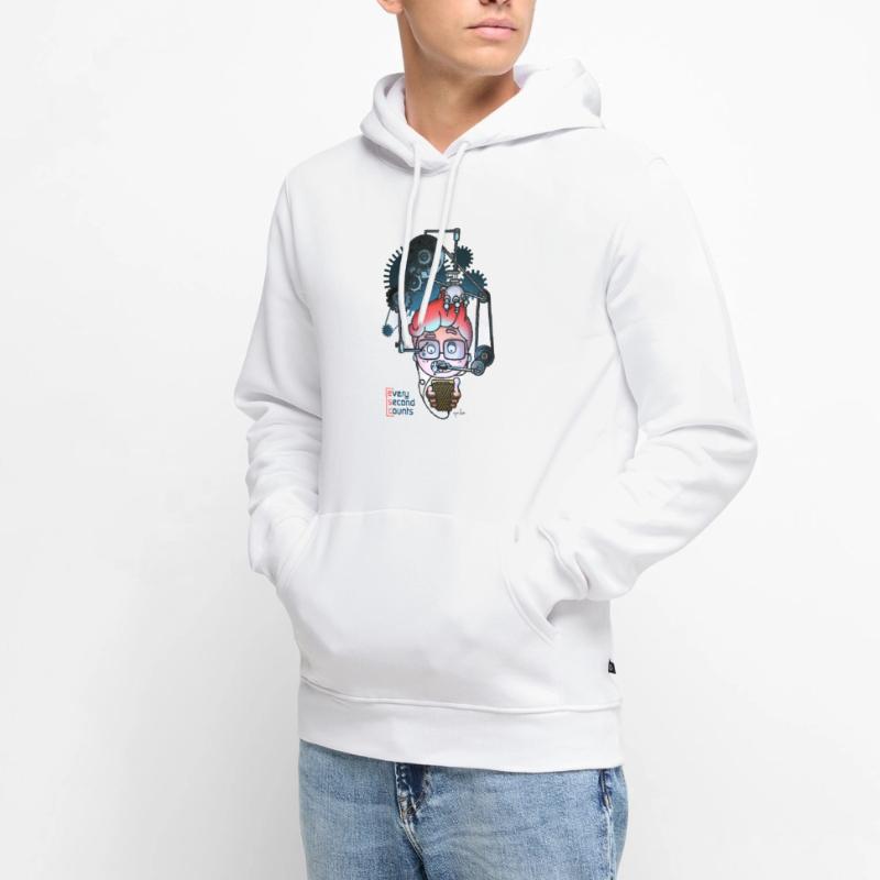esc - chaque seconde compte Sweat à capuche Premium bio Homme