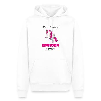 Das ist mein Einhorn Kostüm Fasching Karneval - Männer Premium Bio Hoodie - Weiß - Vorne - Nico (187cm)