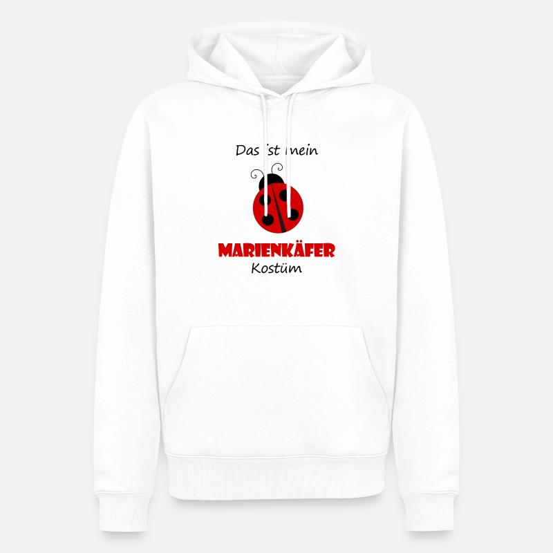 C'est mon costume de coccinelle - Sweat à capuche Premium bio Homme - blanc
