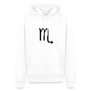 Zodiac Scorpio - Sweat à capuche Premium bio Homme - blanc - Devant - Nico (187cm)