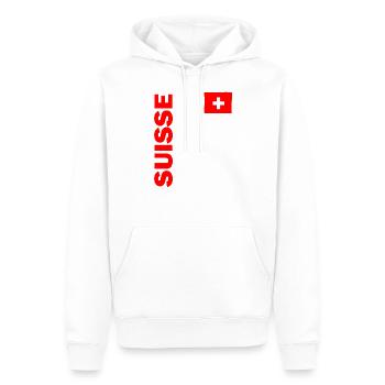 Schweiz Fahne Land Trikot Eishockey Nati Geschenk - Männer Premium Bio Hoodie - Weiß - Vorne - Nico (187cm)