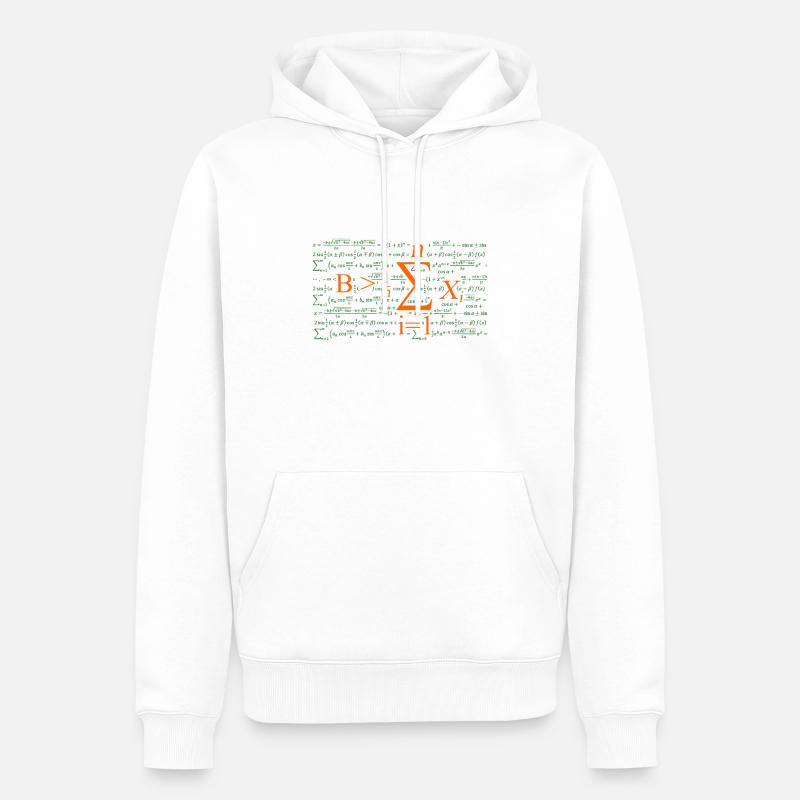 Be greater than Average - Sweat à capuche Premium bio Homme - blanc