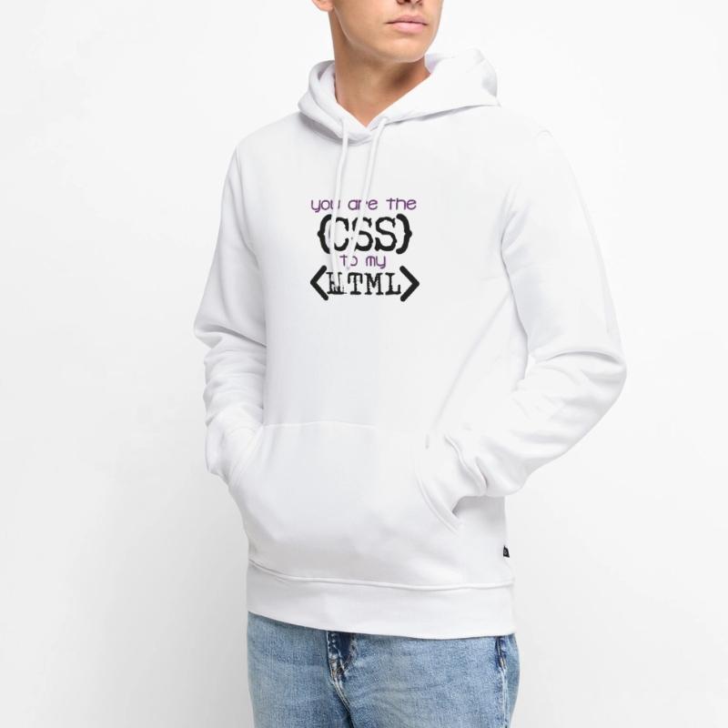 Css à Html Sweat à capuche Premium bio Homme