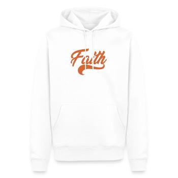 Glauben, Glaube - Christlich - Männer Premium Bio Hoodie - Weiß - Vorne - Nico (187cm)
