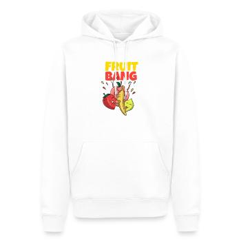 Club échangiste de fruits orgie - Sweat à capuche Premium bio Homme - blanc - Devant - Nico (187cm)