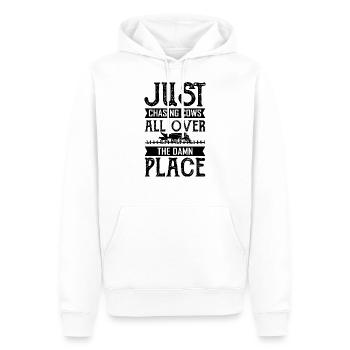 Agriculture agricole - Sweat à capuche Premium bio Homme - blanc - Devant - Nico (187cm)
