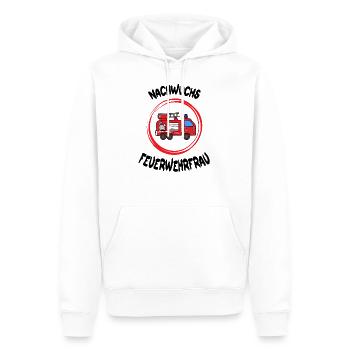 nachwuchs feuerwehrfrau Geschenk feuerwehr - Männer Premium Bio Hoodie - Weiß - Vorne - Nico (187cm)