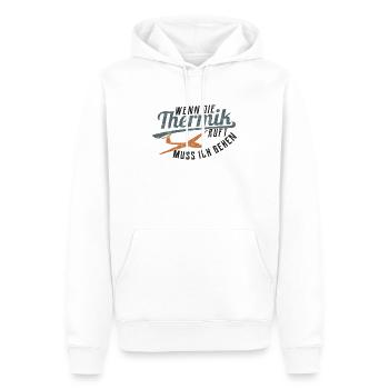 Cadeau de planeur de planeur - Sweat à capuche Premium bio Homme - blanc - Devant - Nico (187cm)