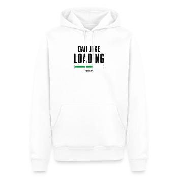 Dad Joke Loading, Father's Day Gift For Him - Männer Premium Bio Hoodie - Weiß - Vorne - Nico (187cm)