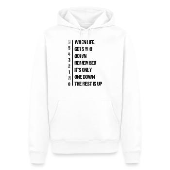 Motorcycle - Men’s Premium Organic Hoodie - white - Front - Nico (187cm)