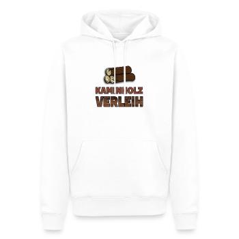 Kaminholz Verleih Feuerholz Vermietung Geschenk - Männer Premium Bio Hoodie - Weiß - Vorne - Nico (187cm)