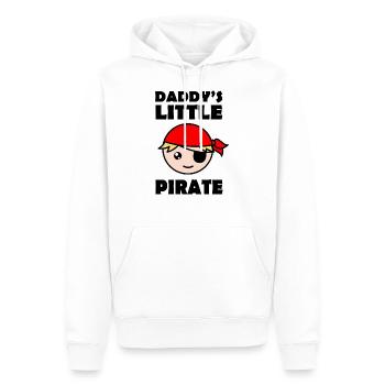 Le petit pirate de papa - Sweat à capuche Premium bio Homme - blanc - Devant - Nico (187cm)