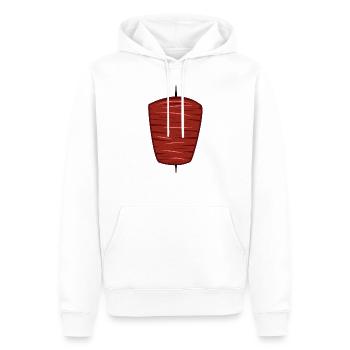 Vecteur de kebab - Sweat à capuche Premium bio Homme - blanc - Devant - Nico (187cm)