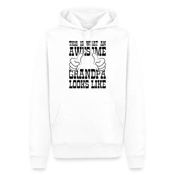 Grandpa grandpa sayings - Men’s Premium Organic Hoodie - white - Front - Nico (187cm)