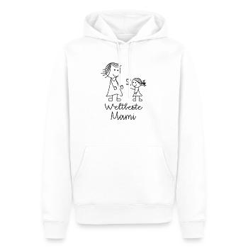 Weltbeste Mami - Männer Premium Bio Hoodie - Weiß - Vorne - Nico (187cm)