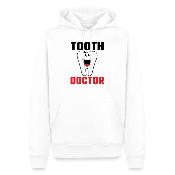 Zahnarzt - Zahnarzt - Männer Premium Bio Hoodie - Weiß - Vorne - Nico (187cm)