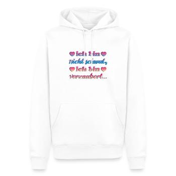 ich bin nicht schwul, bin verzaubert party shirt - Männer Premium Bio Hoodie - Weiß - Vorne - Nico (187cm)