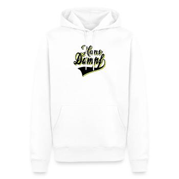 Hans Dampf - Männer Premium Bio Hoodie - Weiß - Vorne - Nico (187cm)