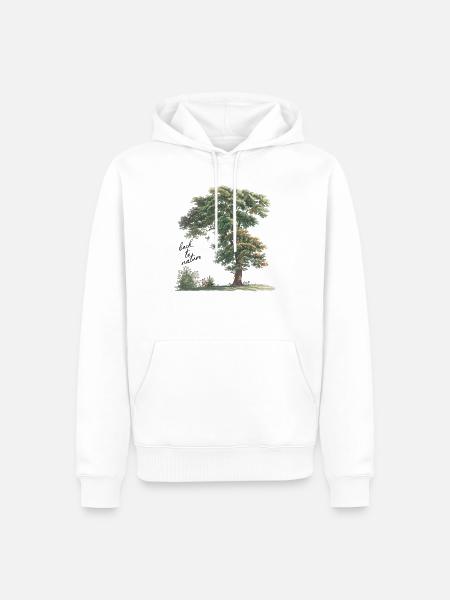 Back To Nature - Zurück zur Natur Baum Natur Gift - Männer Premium Bio Hoodie - Weiß