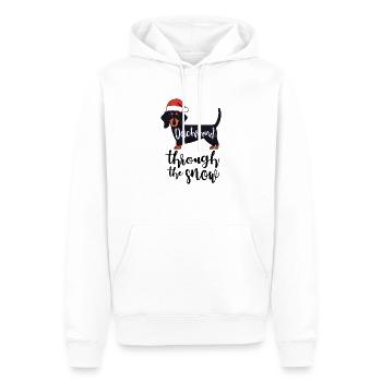 Dachshund Dog Christmas - Men’s Premium Organic Hoodie - white - Front - Nico (187cm)