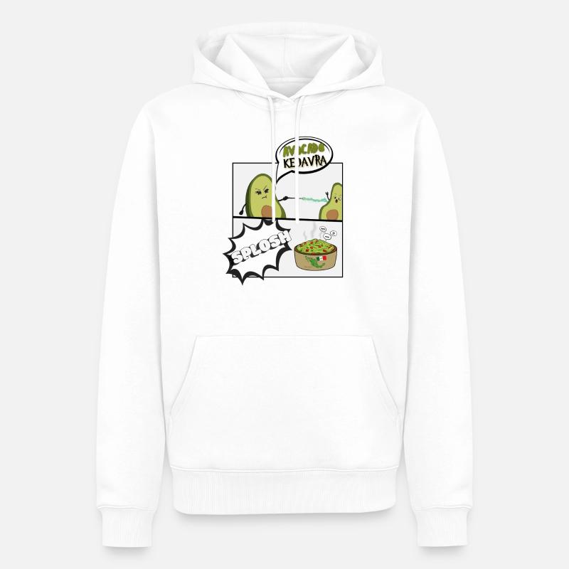 Avocado Kedavra - Sweat à capuche Premium bio Homme - blanc