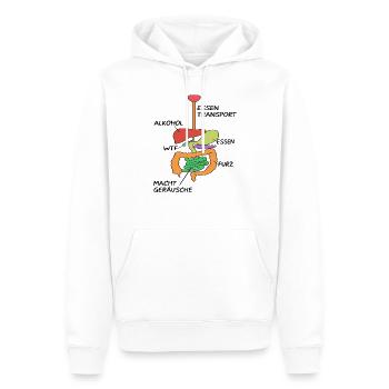 Anatomie Arzt Organe - Männer Premium Bio Hoodie - Weiß - Vorne - Nico (187cm)