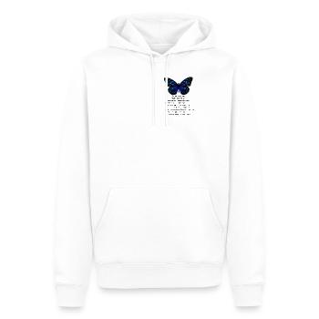 Butterfly Effect Definition - Männer Premium Bio Hoodie - Weiß - Vorne - Nico (187cm)