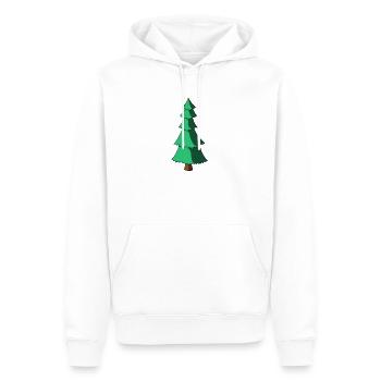 Pine tree. pine. Christmas Tree. Kiefer - Men’s Premium Organic Hoodie - white - Front - Nico (187cm)