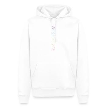 Chakra Symbole - Männer Premium Bio Hoodie - Weiß - Vorne - Nico (187cm)