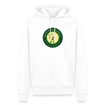 Tamponner l'avocat tshirt professeur math masque cadeau - Sweat à capuche Premium bio Homme - blanc - Devant - Nico (187cm)