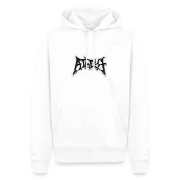 Atheism - Retro Atheism Designs - Männer Premium Bio Hoodie - Weiß - Vorne - Nico (187cm)