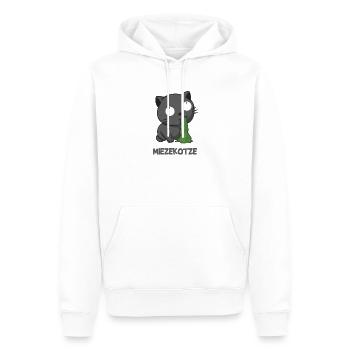 Miezekotze Miezekatze Miau Katze kotzt - Männer Premium Bio Hoodie - Weiß - Vorne - Nico (187cm)