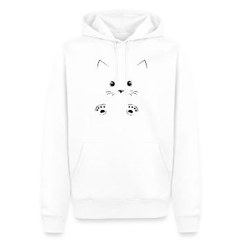 Cat Kitty Kitten Kitten Main Coon Bkh Cadeau - Sweat à capuche Premium bio Homme - blanc - Devant - Nico (187cm)